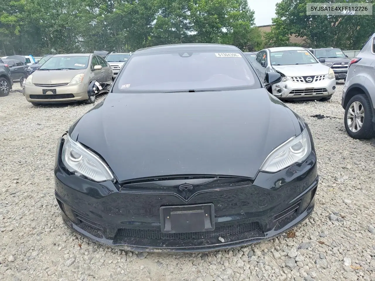 2015 Tesla Model S VIN: 5YJSA1E4XFF112726 Lot: 61304396
