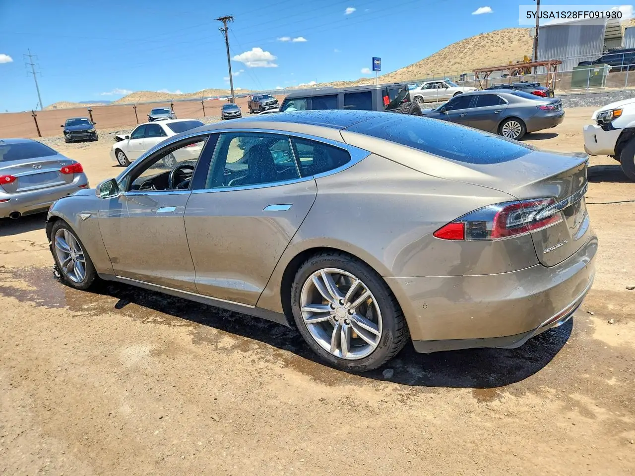 2015 Tesla Model S 70D VIN: 5YJSA1S28FF091930 Lot: 85632355