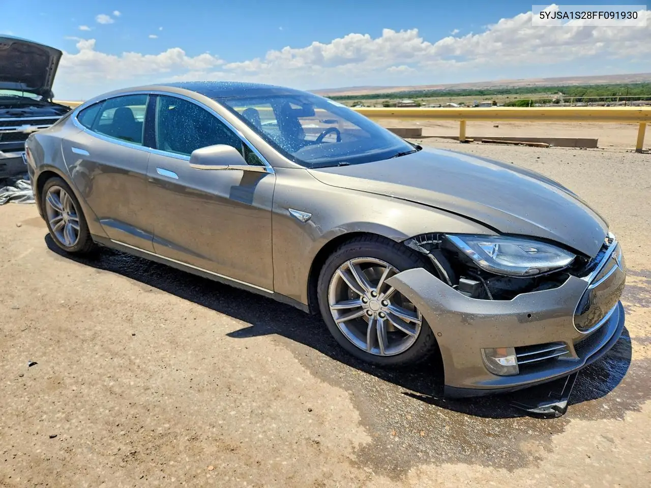 2015 Tesla Model S 70D VIN: 5YJSA1S28FF091930 Lot: 85632355