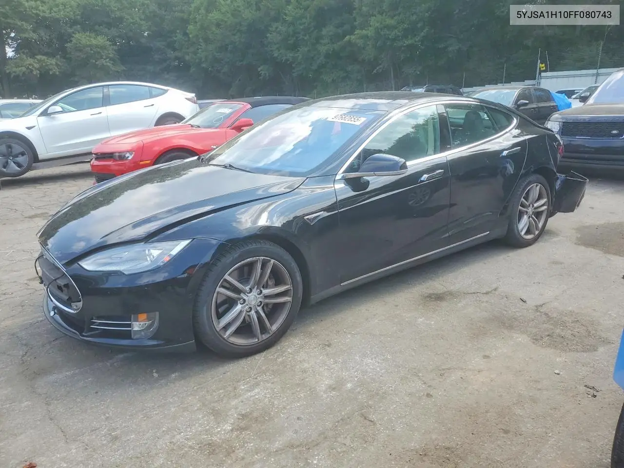 2015 Tesla Model S 85 VIN: 5YJSA1H10FF080743 Lot: 97682855
