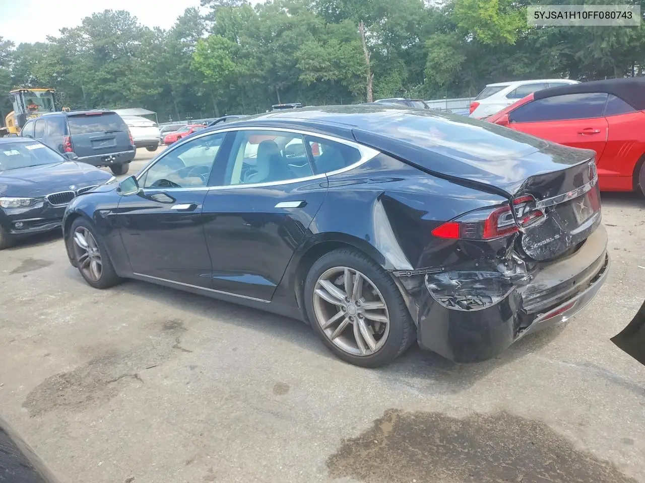 2015 Tesla Model S 85 VIN: 5YJSA1H10FF080743 Lot: 97682855