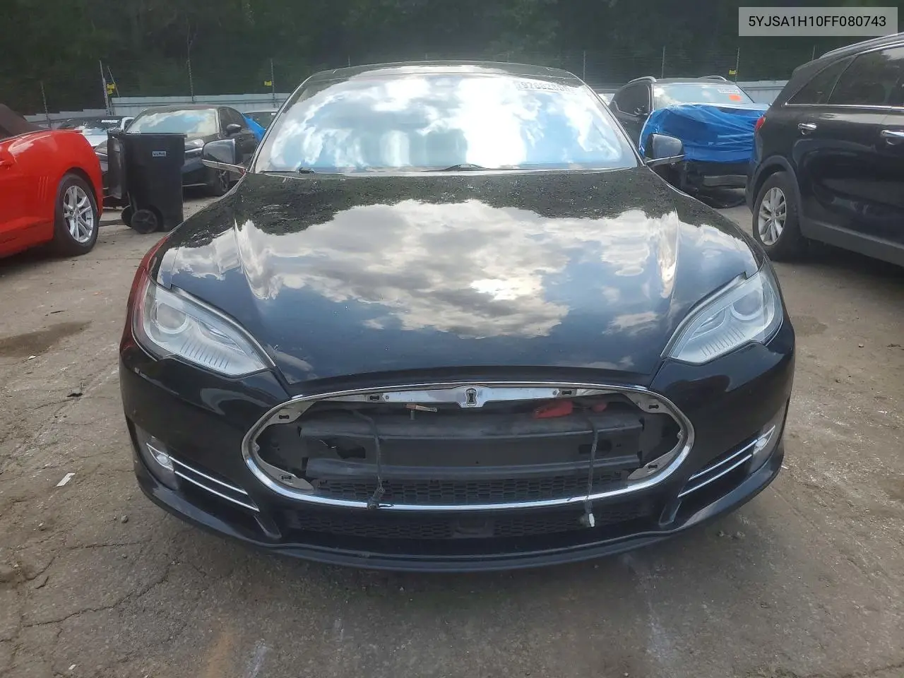 2015 Tesla Model S 85 VIN: 5YJSA1H10FF080743 Lot: 97682855