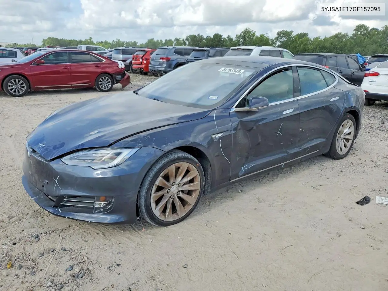 2016 Tesla Model S VIN: 5YJSA1E17GF157095 Lot: 54997546