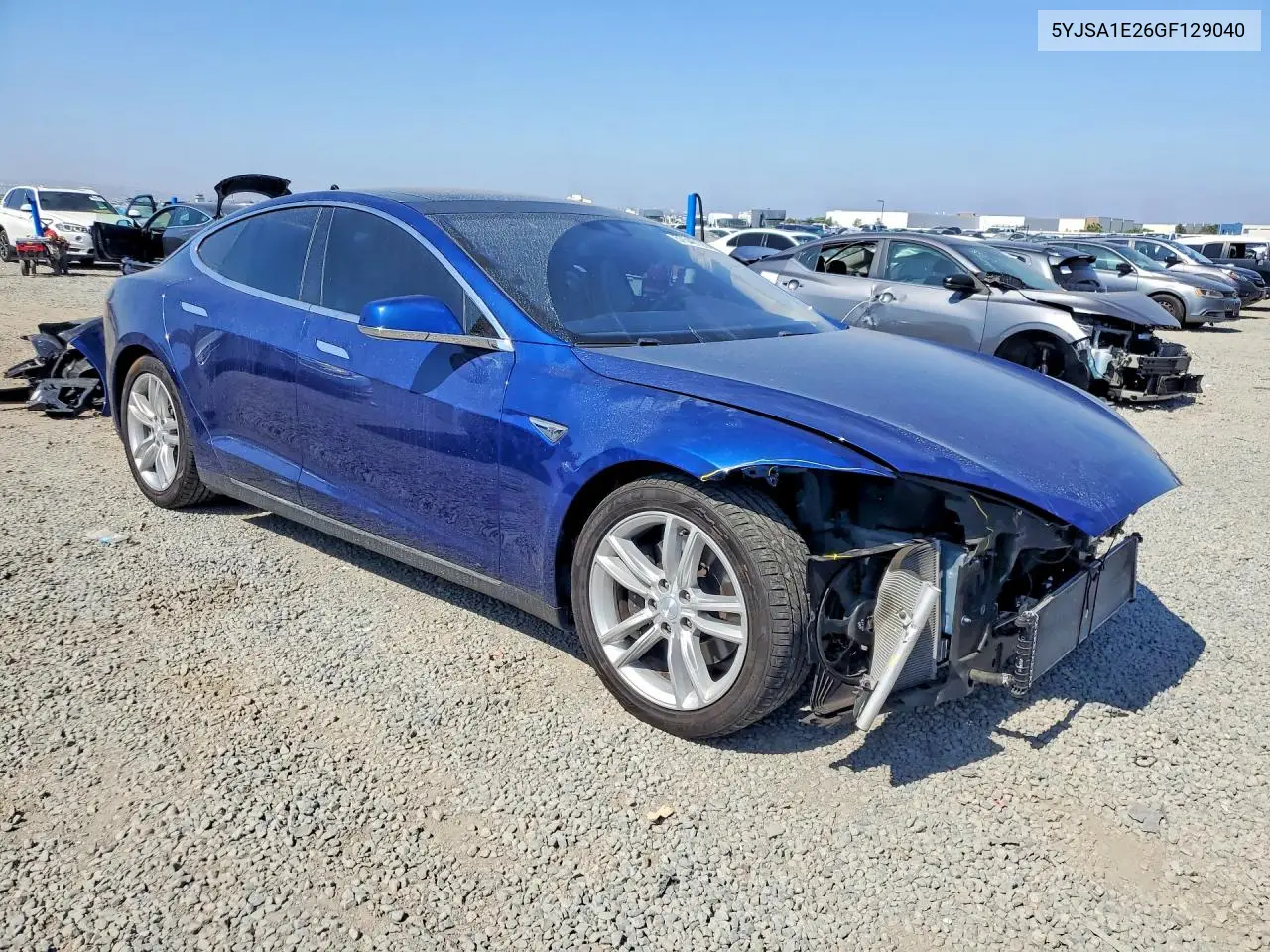2016 Tesla Model S VIN: 5YJSA1E26GF129040 Lot: 57540126