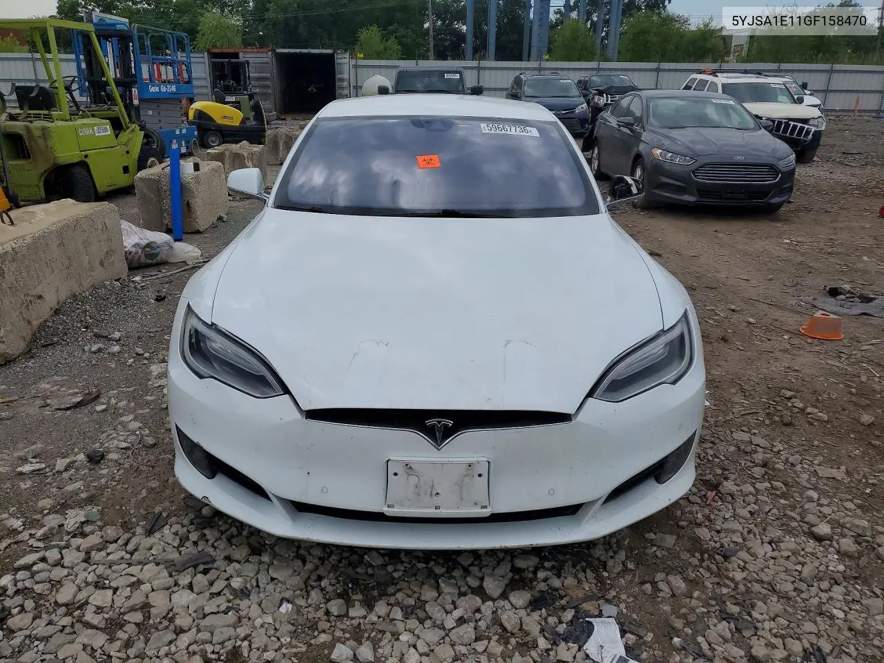 2016 Tesla Model S VIN: 5YJSA1E11GF158470 Lot: 59667736