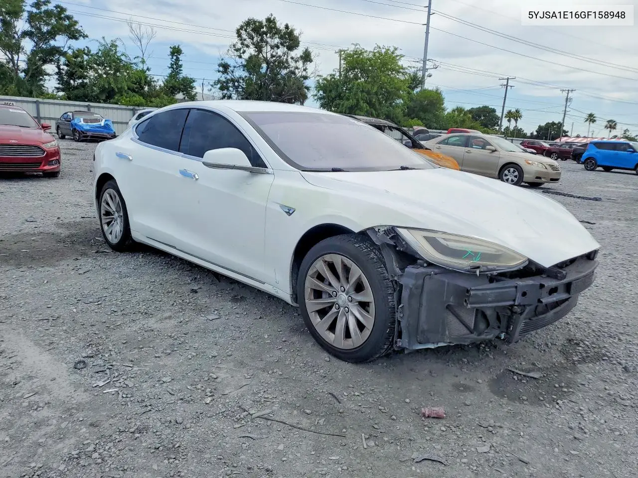 2016 Tesla Model S VIN: 5YJSA1E16GF158948 Lot: 59813526