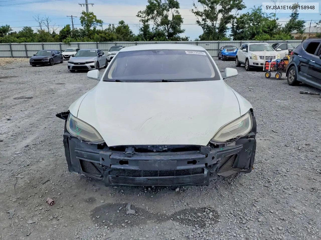 2016 Tesla Model S VIN: 5YJSA1E16GF158948 Lot: 59813526
