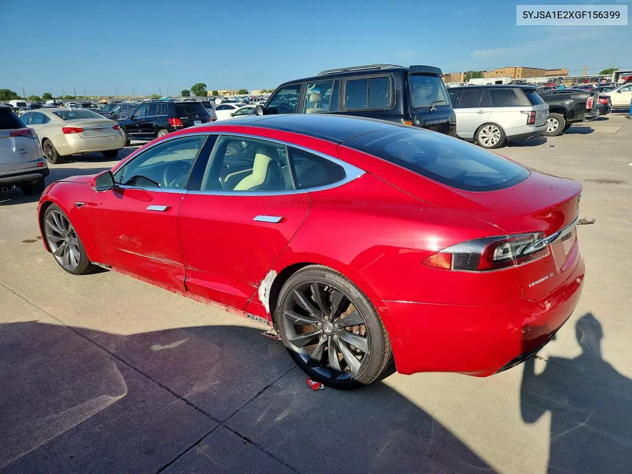 2016 Tesla Model S VIN: 5YJSA1E2XGF156399 Lot: 59873396