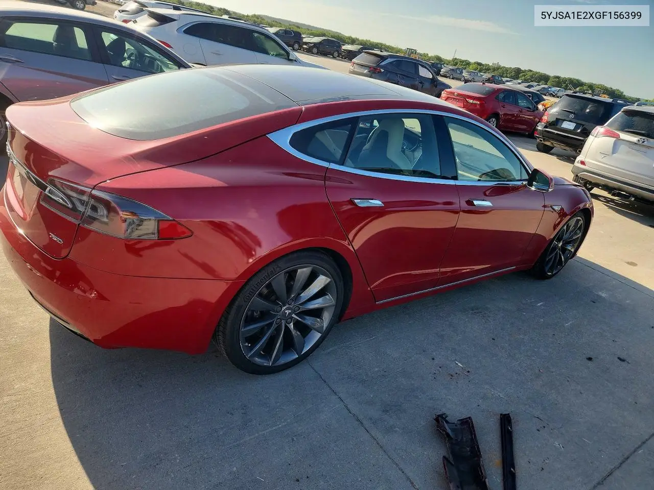 2016 Tesla Model S VIN: 5YJSA1E2XGF156399 Lot: 59873396