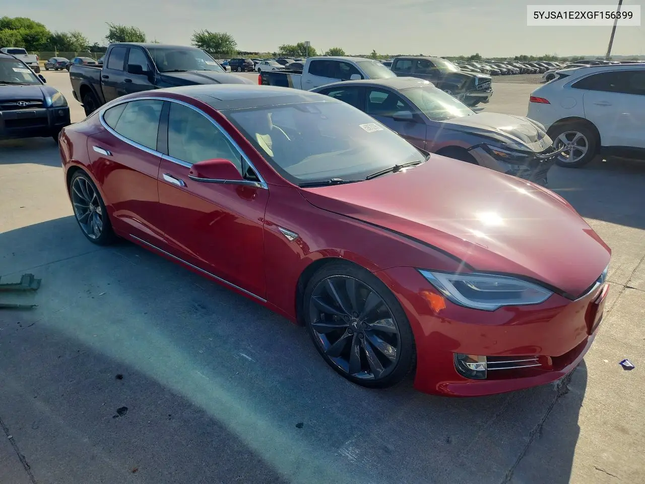 2016 Tesla Model S VIN: 5YJSA1E2XGF156399 Lot: 59873396