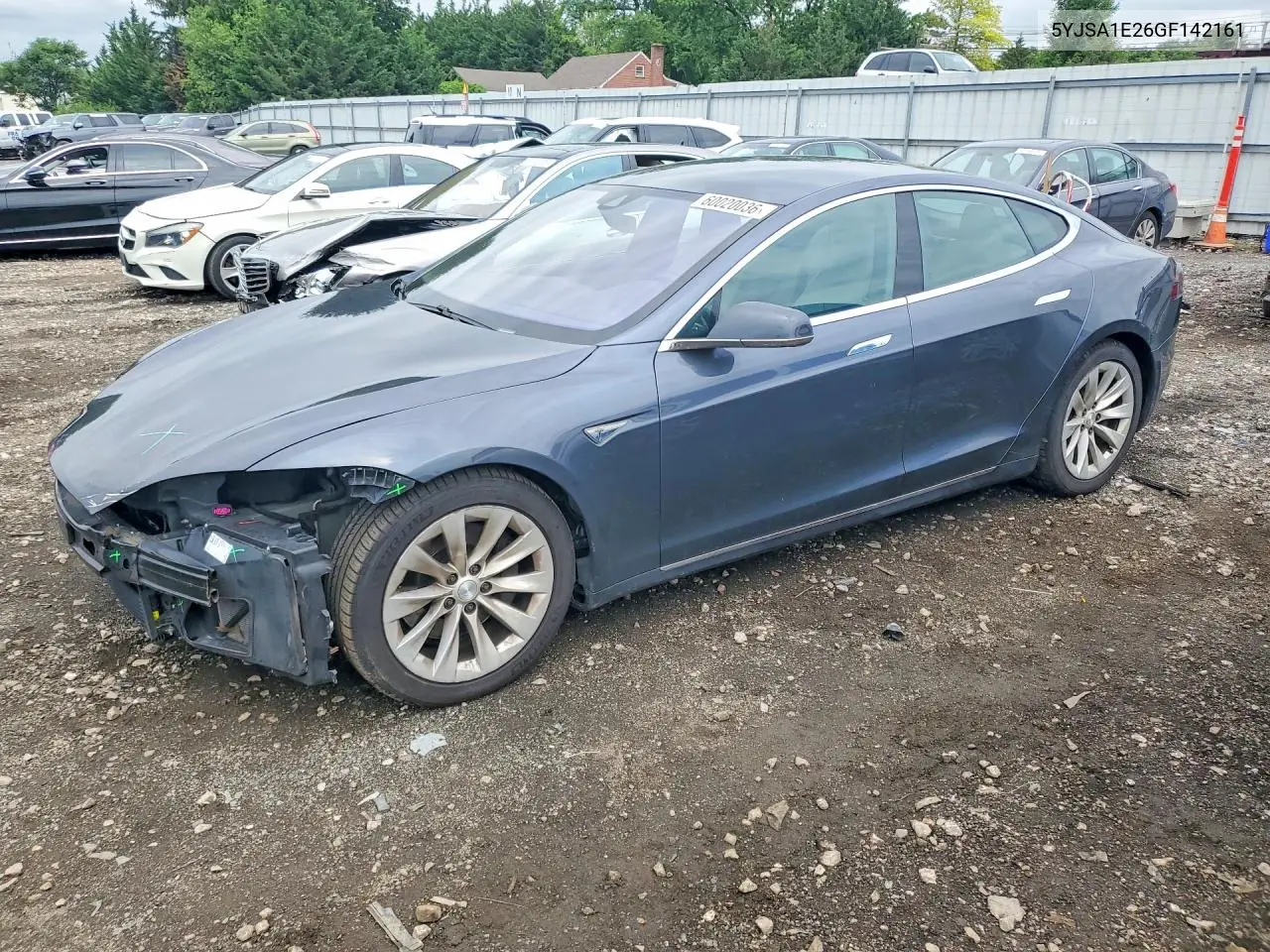 2016 Tesla Model S VIN: 5YJSA1E26GF142161 Lot: 60020036