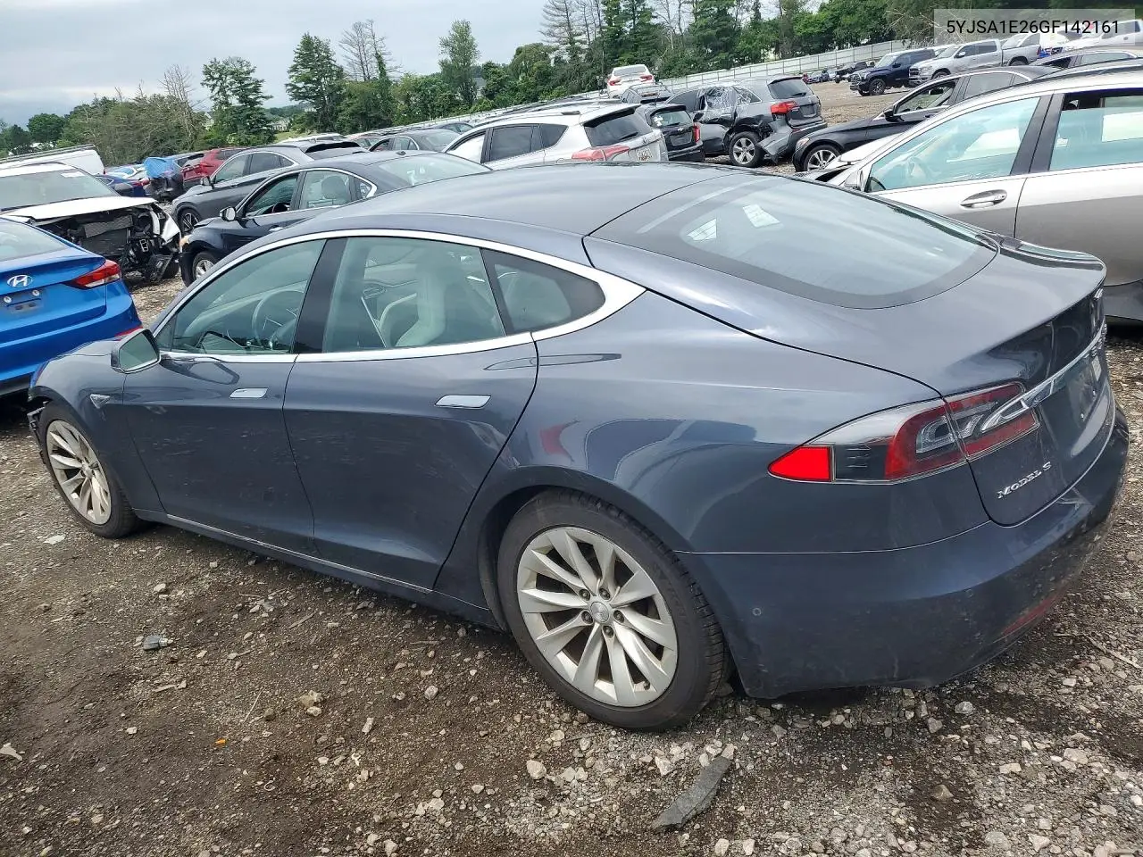 2016 Tesla Model S VIN: 5YJSA1E26GF142161 Lot: 60020036