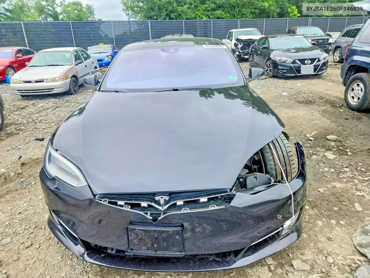 2016 Tesla Model S VIN: 5YJSA1E26GF146839 Lot: 60360046
