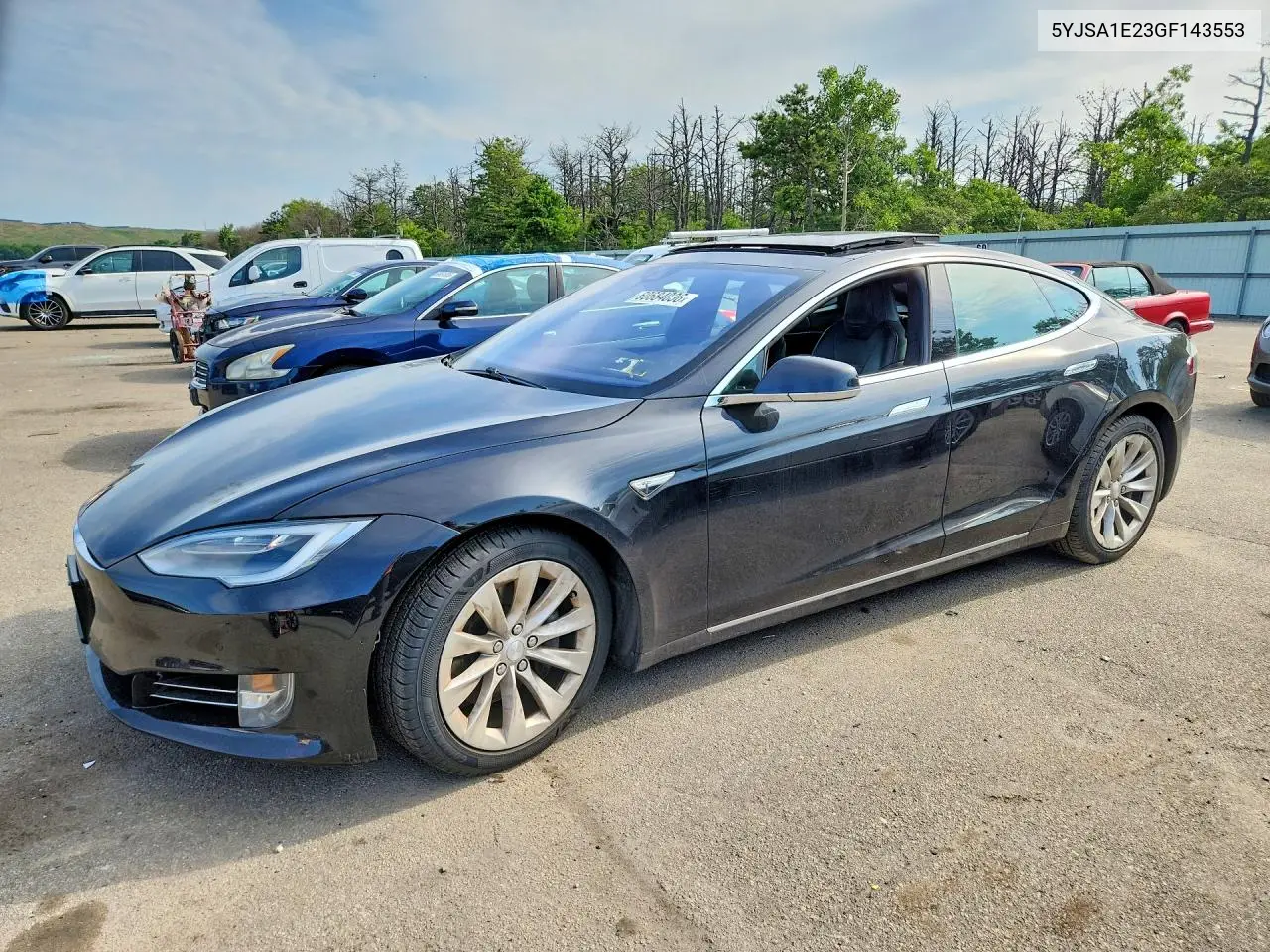 2016 Tesla Model S VIN: 5YJSA1E23GF143553 Lot: 60684036
