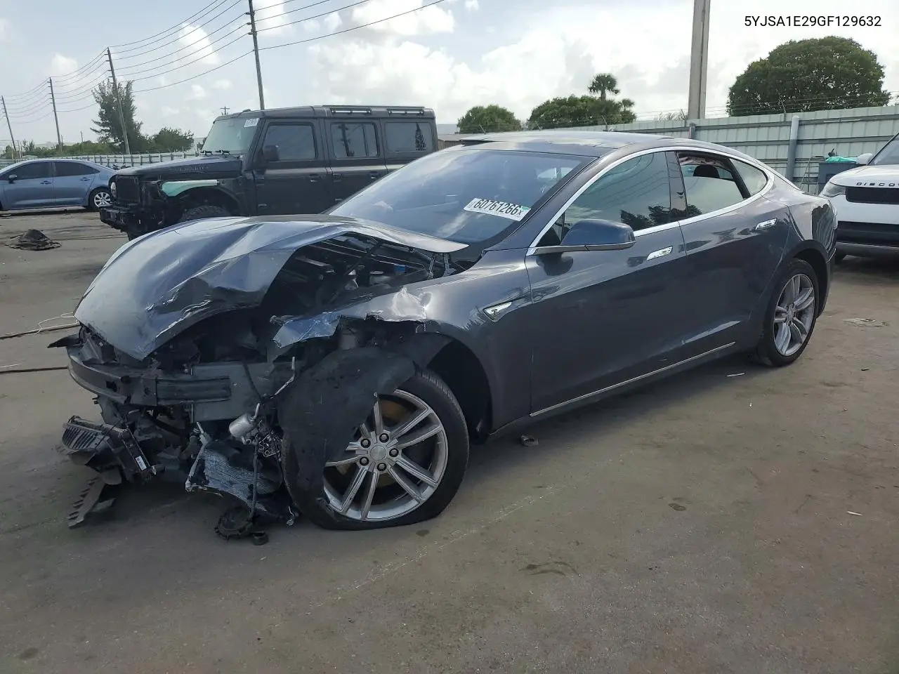 2016 Tesla Model S VIN: 5YJSA1E29GF129632 Lot: 60761266