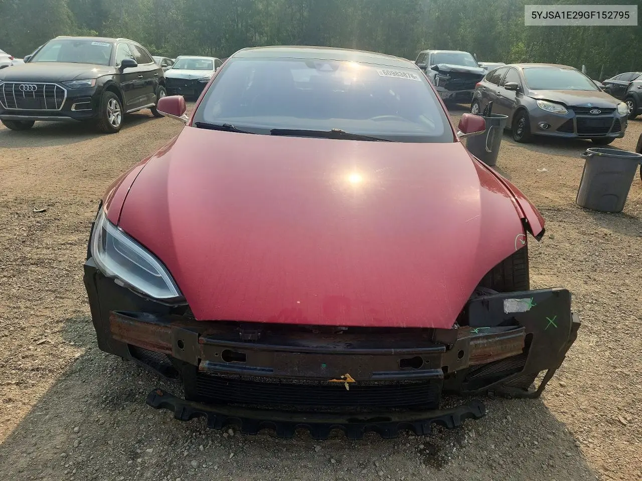 2016 Tesla Model S VIN: 5YJSA1E29GF152795 Lot: 60983876
