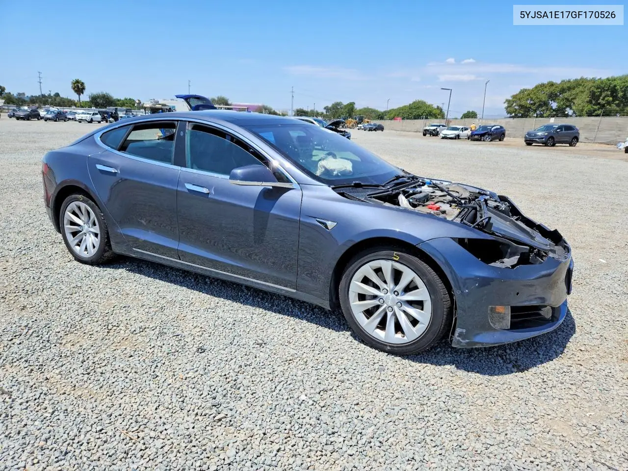2016 Tesla Model S VIN: 5YJSA1E17GF170526 Lot: 61187016