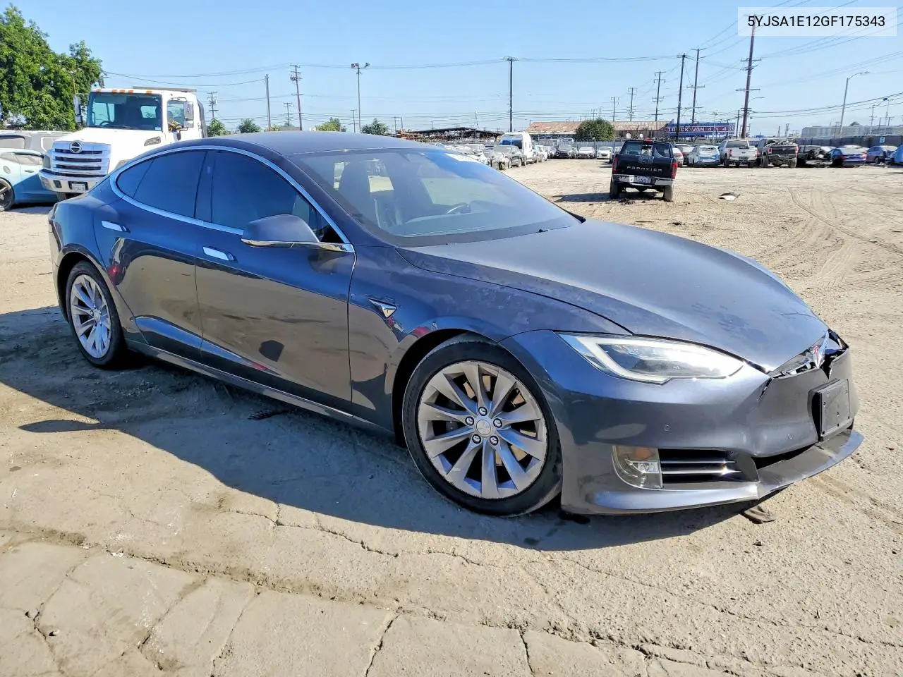 2016 Tesla Model S VIN: 5YJSA1E12GF175343 Lot: 61436666