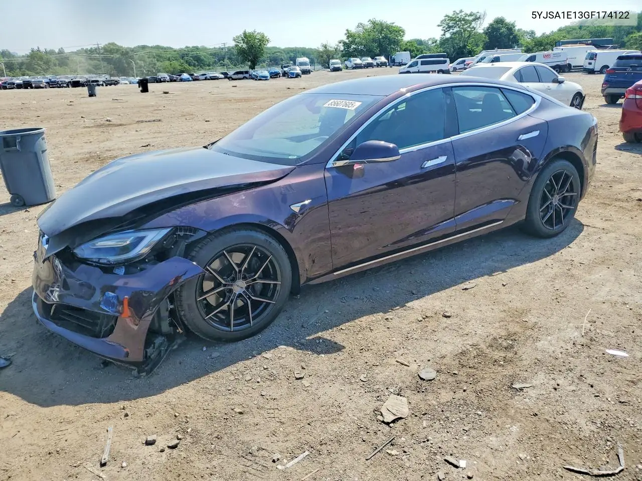 2016 Tesla Model S VIN: 5YJSA1E13GF174122 Lot: 85607605