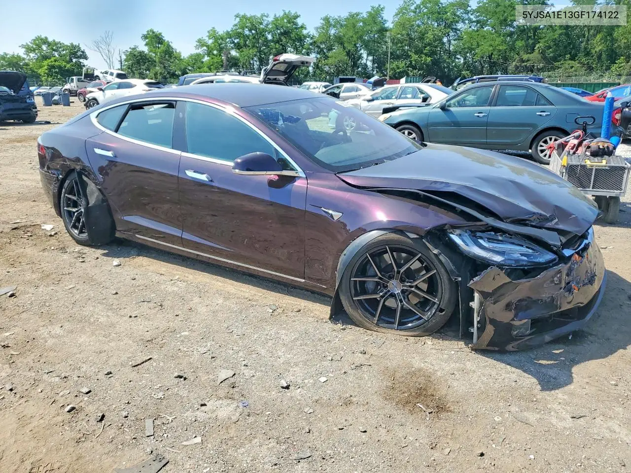 2016 Tesla Model S VIN: 5YJSA1E13GF174122 Lot: 85607605