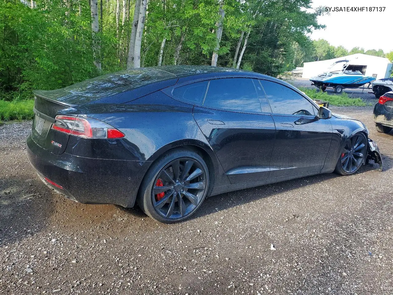 2017 Tesla Model S VIN: 5YJSA1E4XHF187137 Lot: 56548256