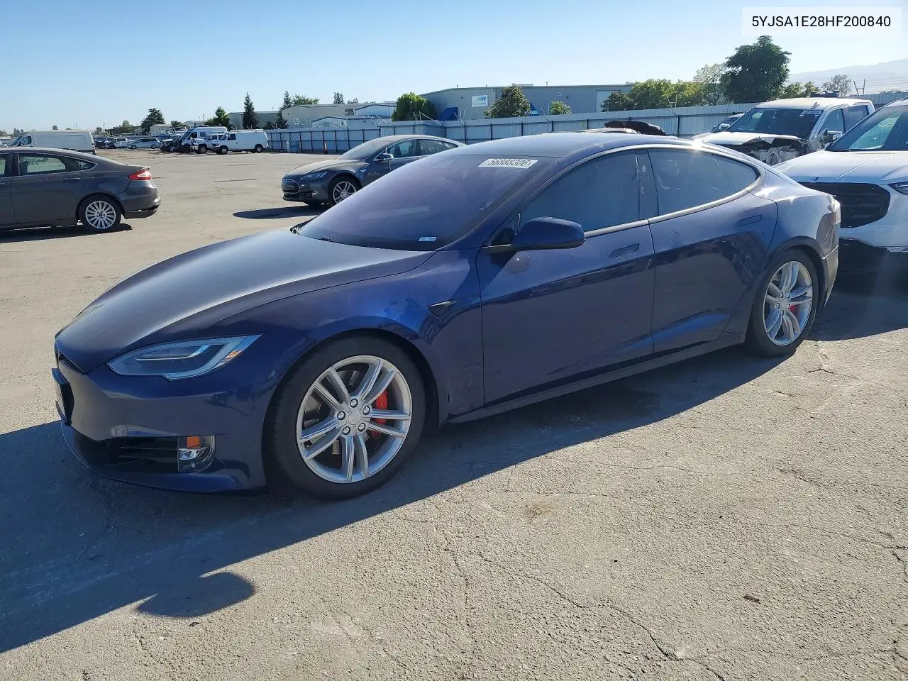 2017 Tesla Model S VIN: 5YJSA1E28HF200840 Lot: 56888306