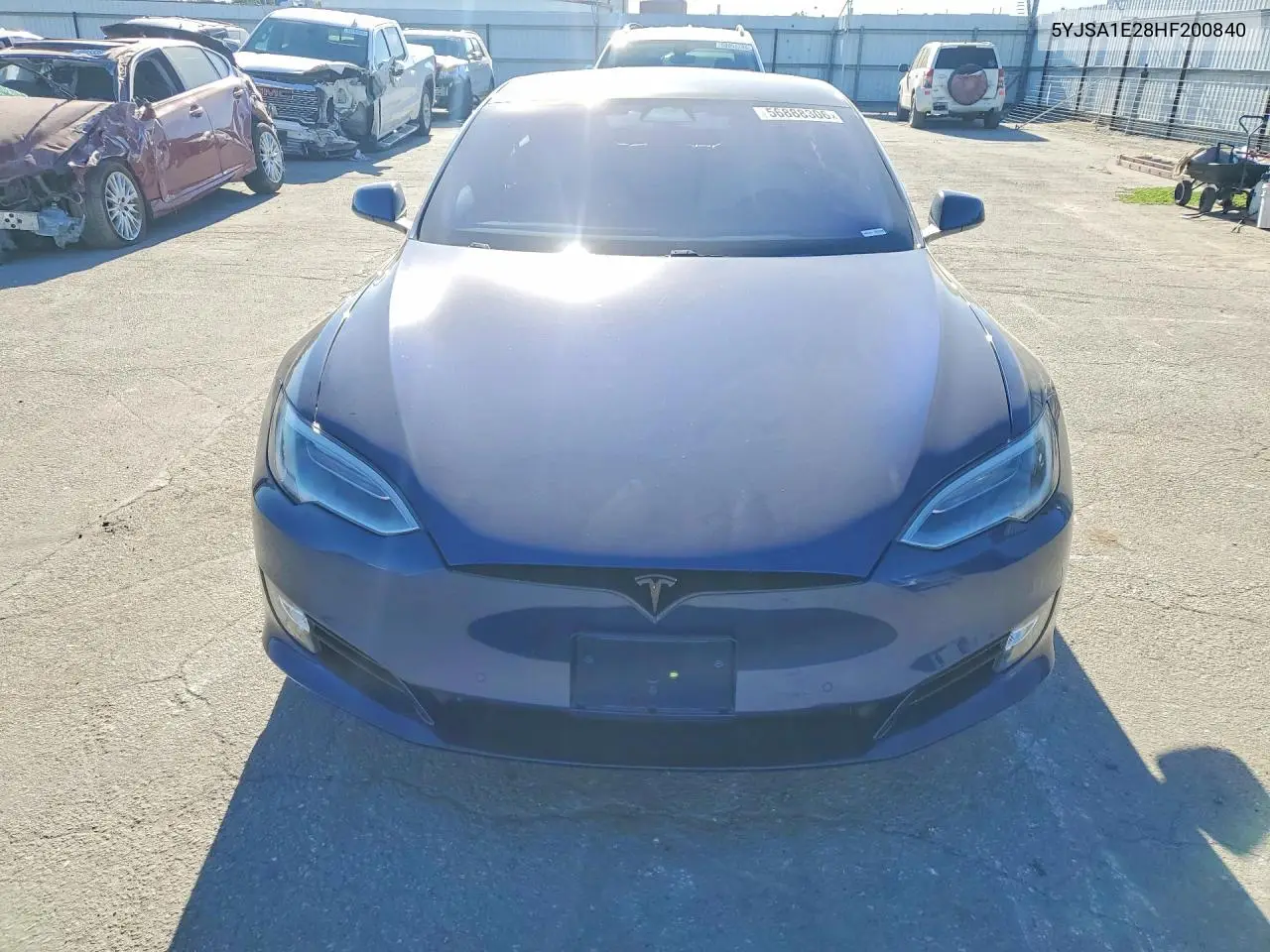 2017 Tesla Model S VIN: 5YJSA1E28HF200840 Lot: 56888306