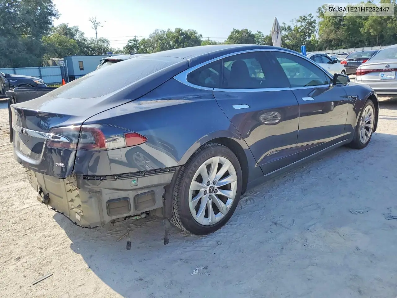 2017 Tesla Model S VIN: 5YJSA1E21HF232447 Lot: 58205766