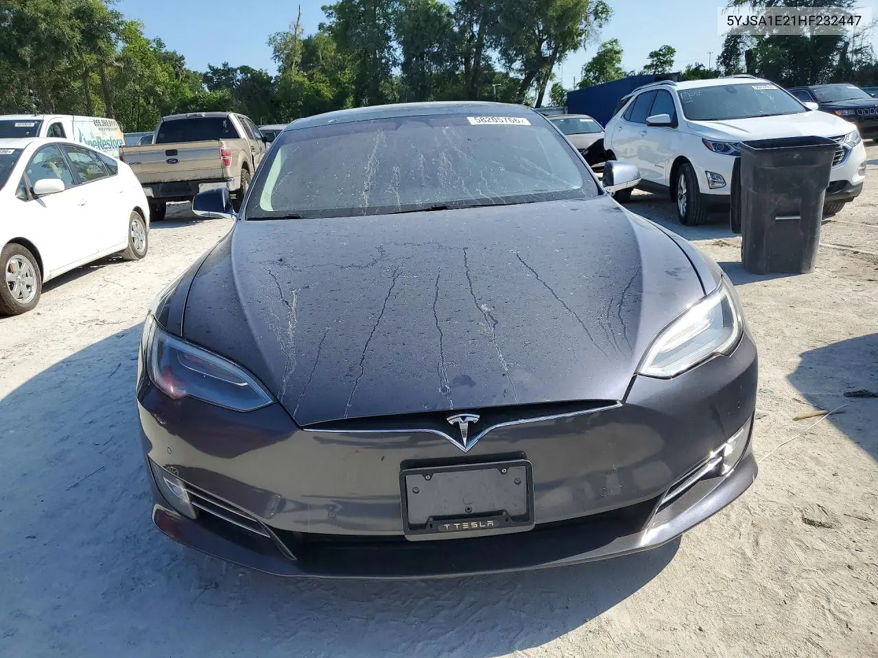 2017 Tesla Model S VIN: 5YJSA1E21HF232447 Lot: 58205766