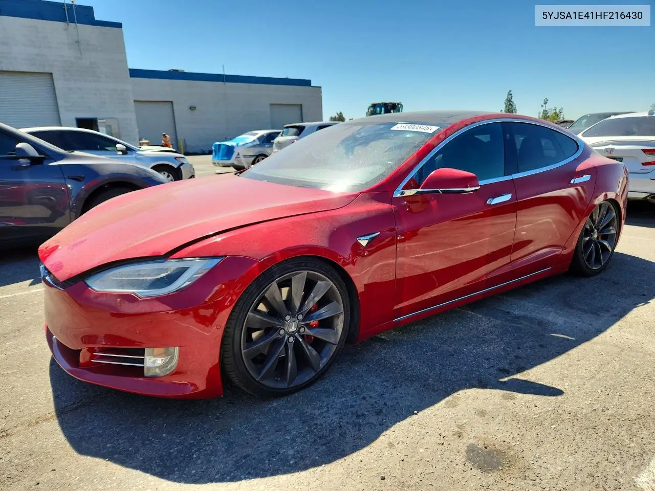 2017 Tesla Model S VIN: 5YJSA1E41HF216430 Lot: 59300846