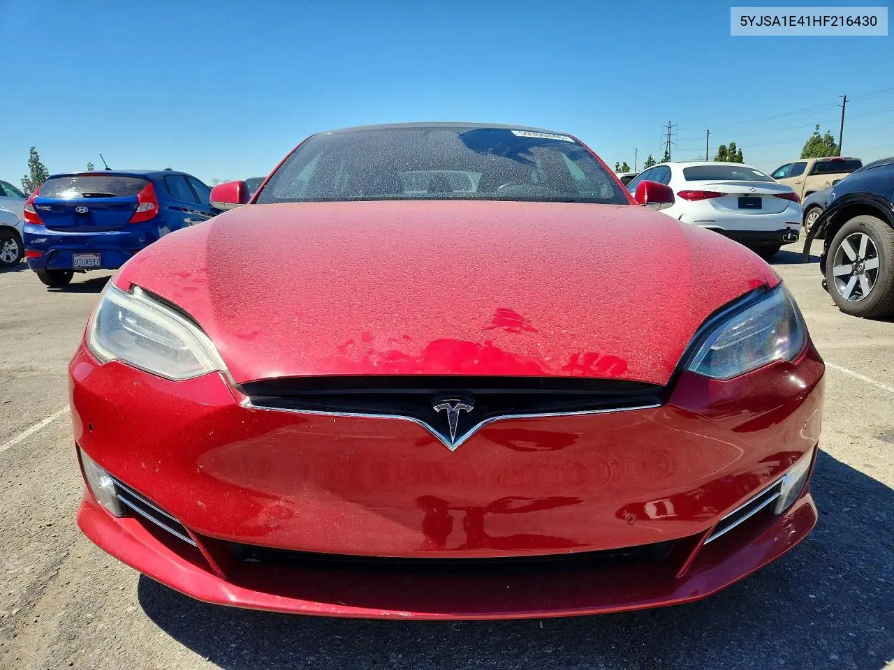 2017 Tesla Model S VIN: 5YJSA1E41HF216430 Lot: 59300846