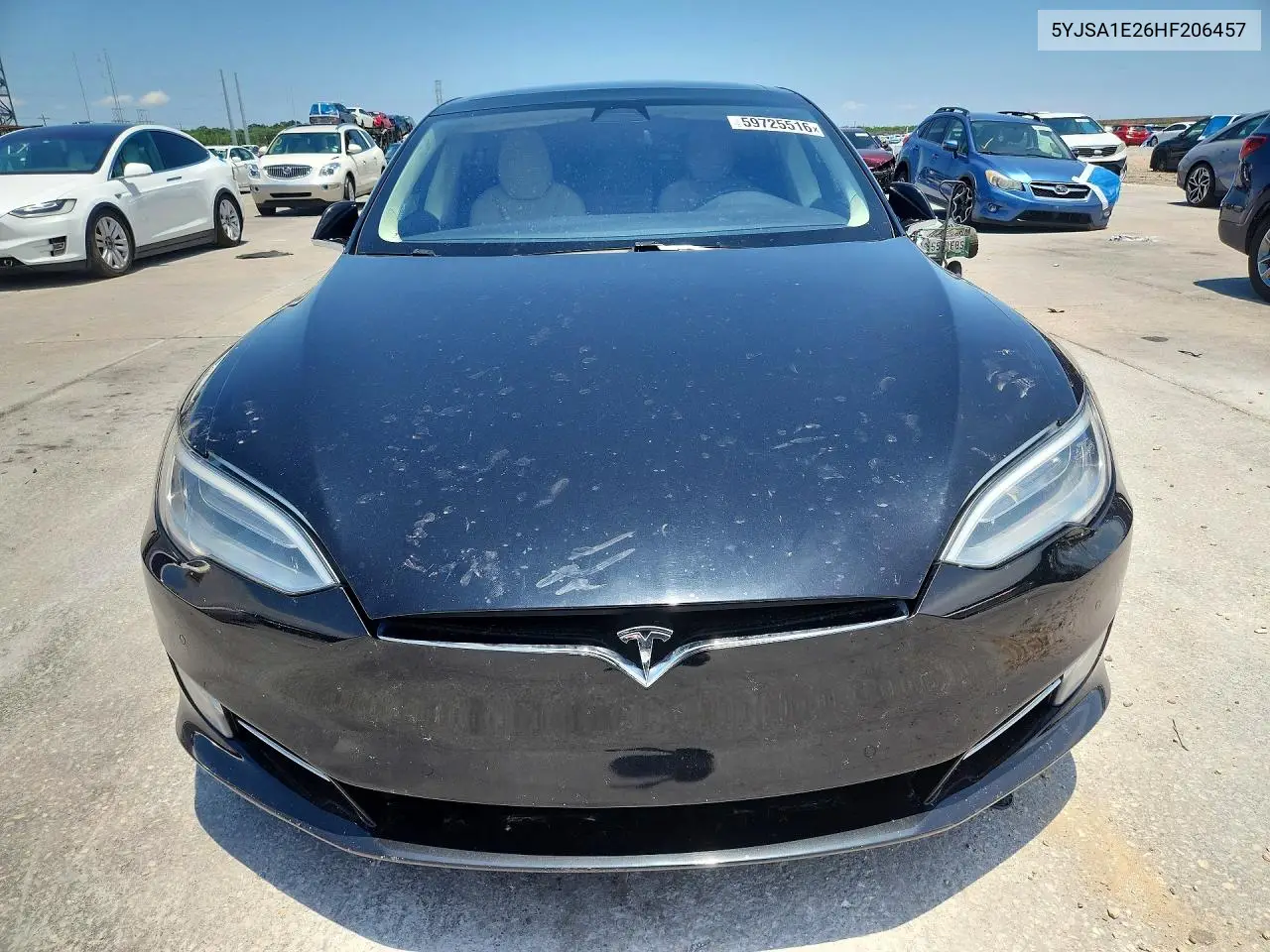 2017 Tesla Model S VIN: 5YJSA1E26HF206457 Lot: 59725516