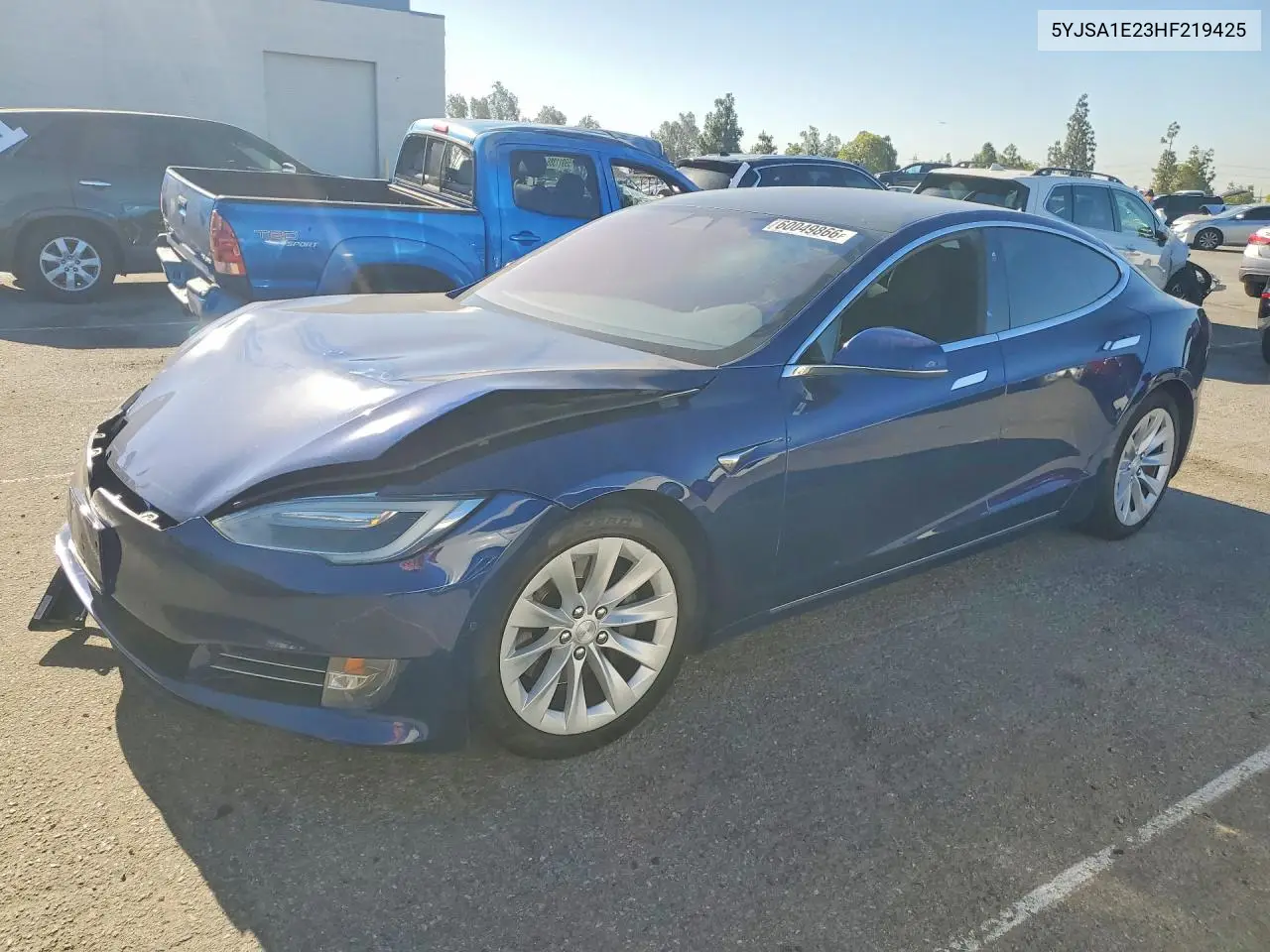 2017 Tesla Model S VIN: 5YJSA1E23HF219425 Lot: 60049866