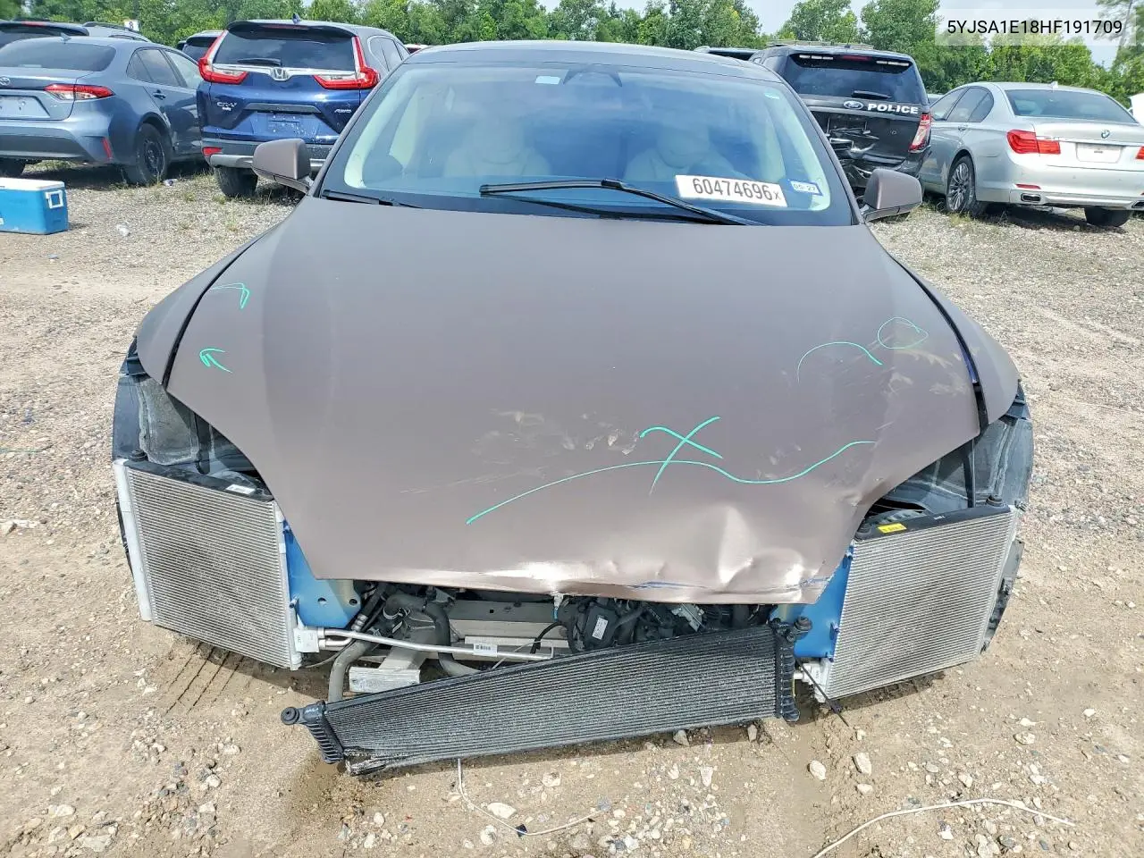 2017 Tesla Model S VIN: 5YJSA1E18HF191709 Lot: 60474696