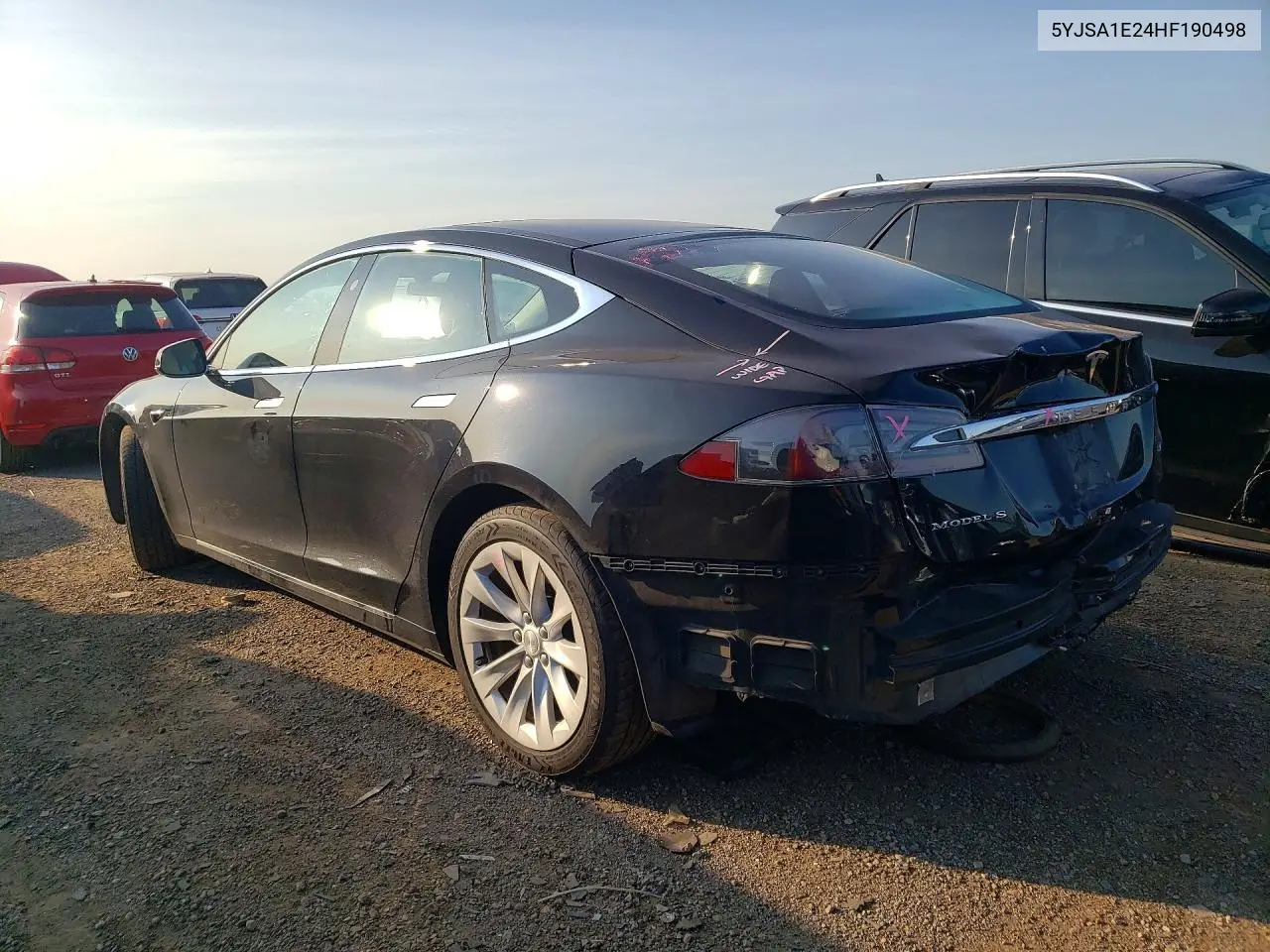 2017 Tesla Model S VIN: 5YJSA1E24HF190498 Lot: 60748806