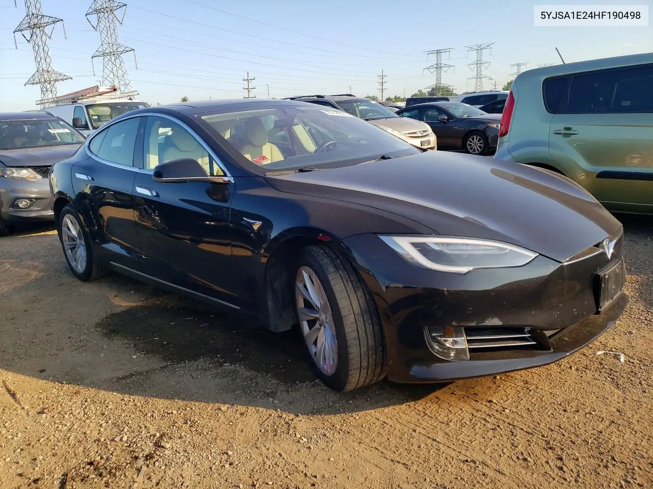 2017 Tesla Model S VIN: 5YJSA1E24HF190498 Lot: 60748806