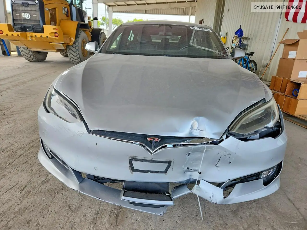 2017 Tesla Model S VIN: 5YJSA1E19HF184686 Lot: 61179396