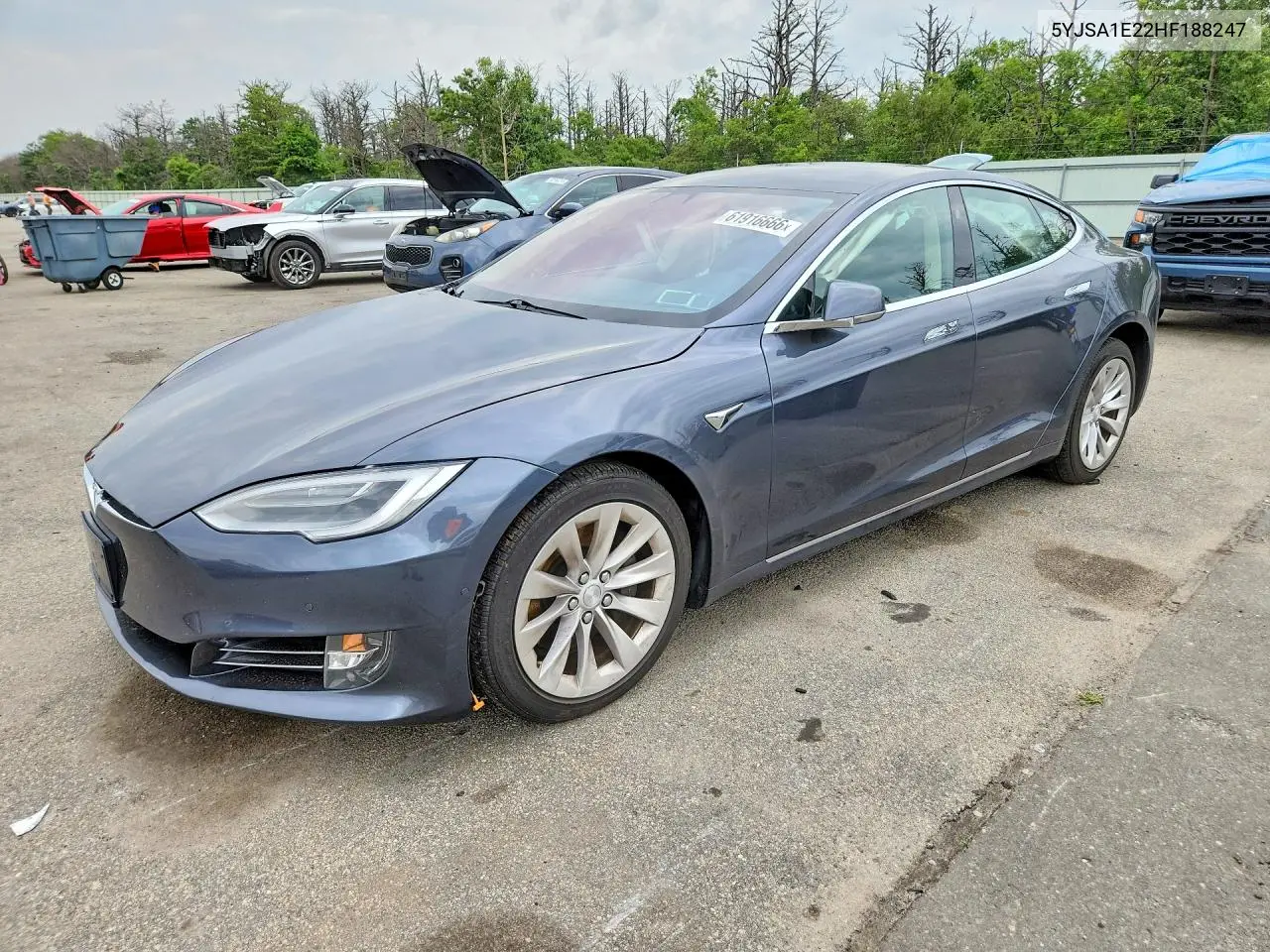2017 Tesla Model S VIN: 5YJSA1E22HF188247 Lot: 61916666