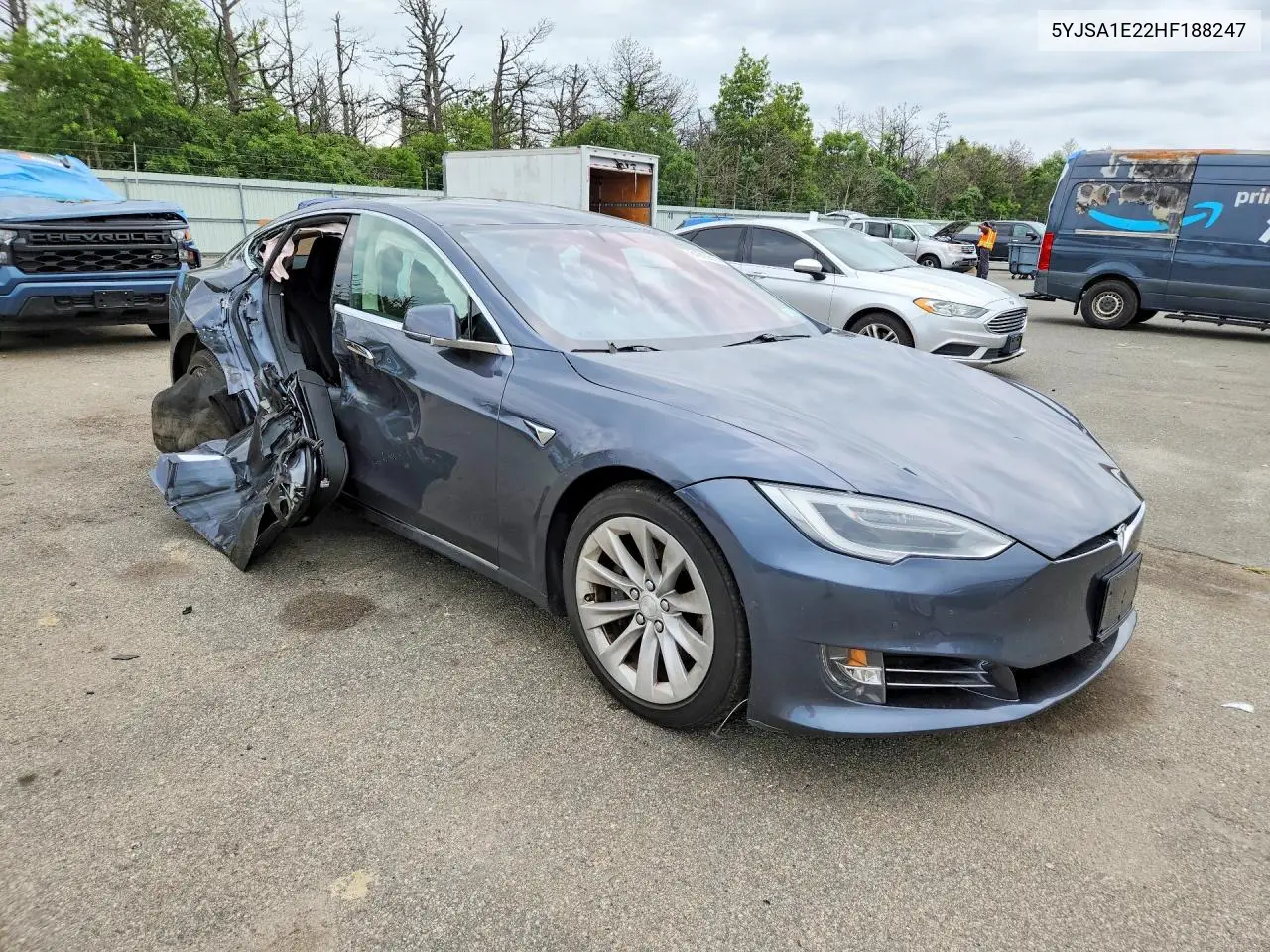 2017 Tesla Model S VIN: 5YJSA1E22HF188247 Lot: 61916666