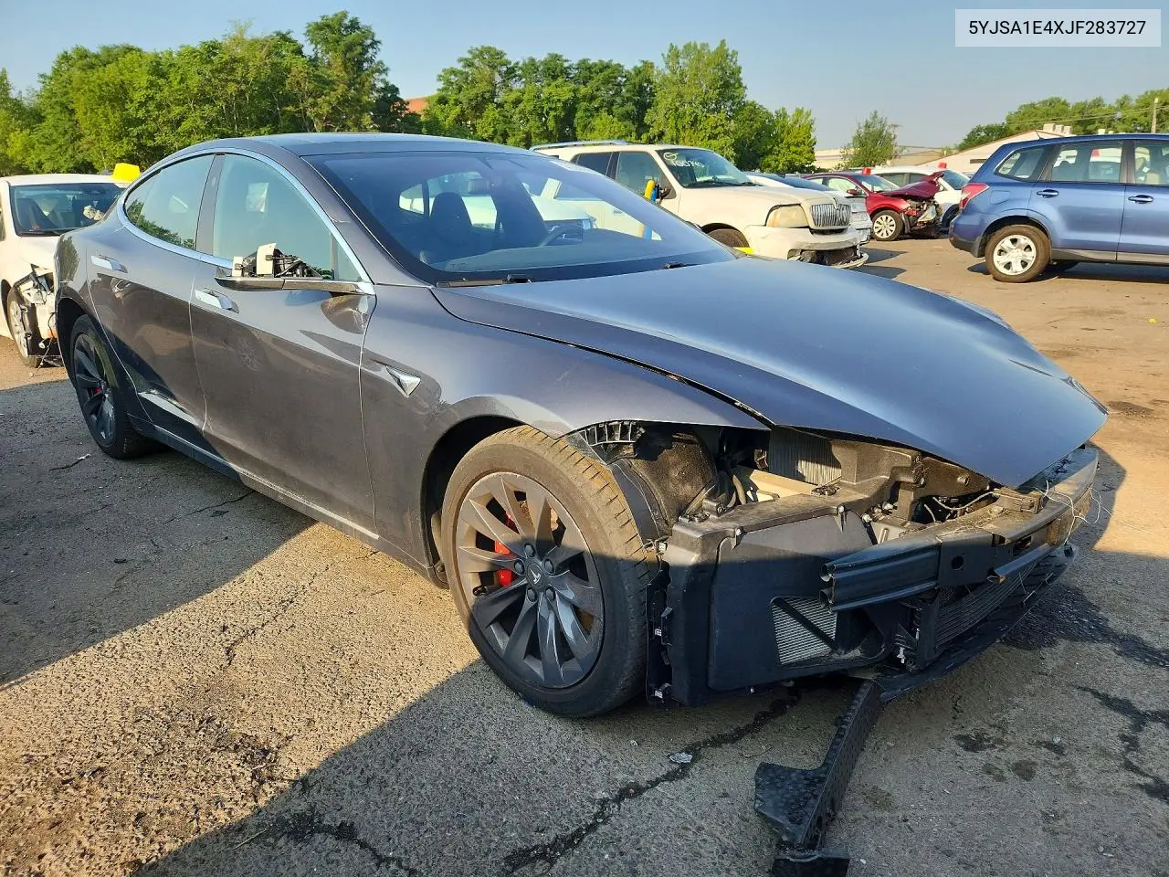 2018 Tesla Model S VIN: 5YJSA1E4XJF283727 Lot: 57293756