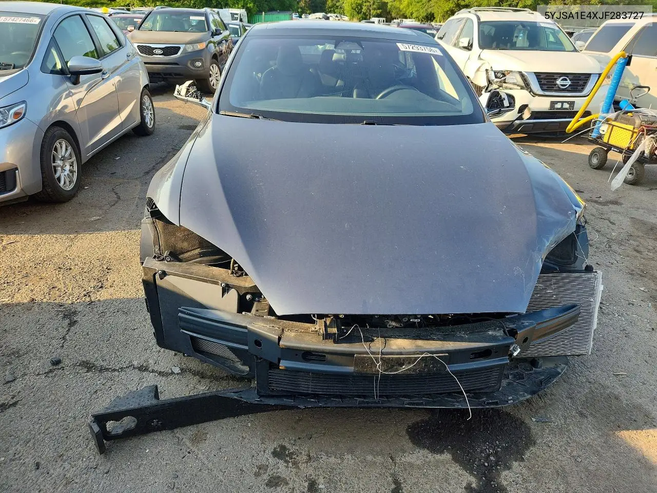 2018 Tesla Model S VIN: 5YJSA1E4XJF283727 Lot: 57293756