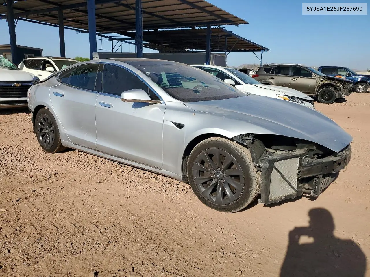 2018 Tesla Model S VIN: 5YJSA1E26JF257690 Lot: 58997776