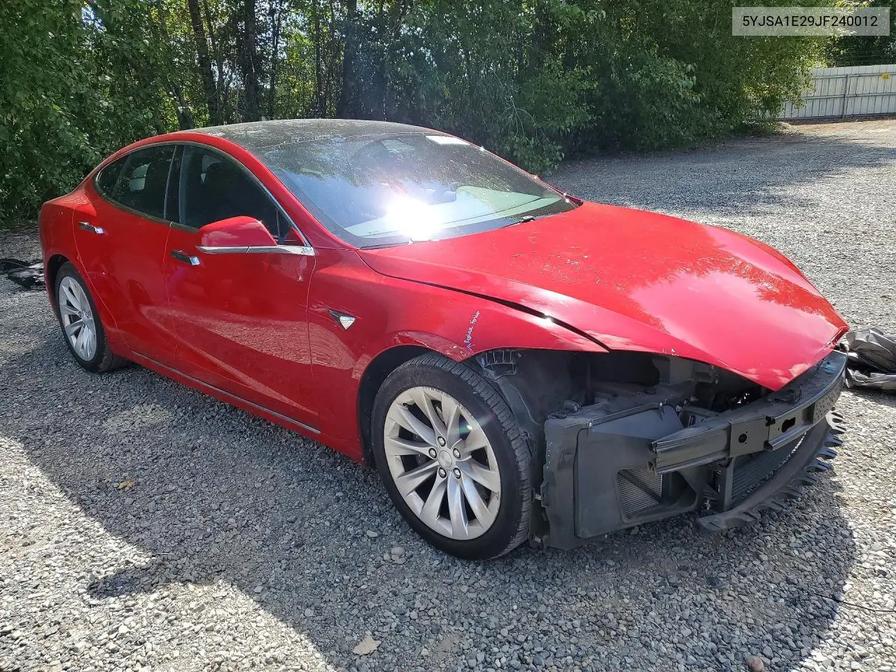 2018 Tesla Model S VIN: 5YJSA1E29JF240012 Lot: 59852986