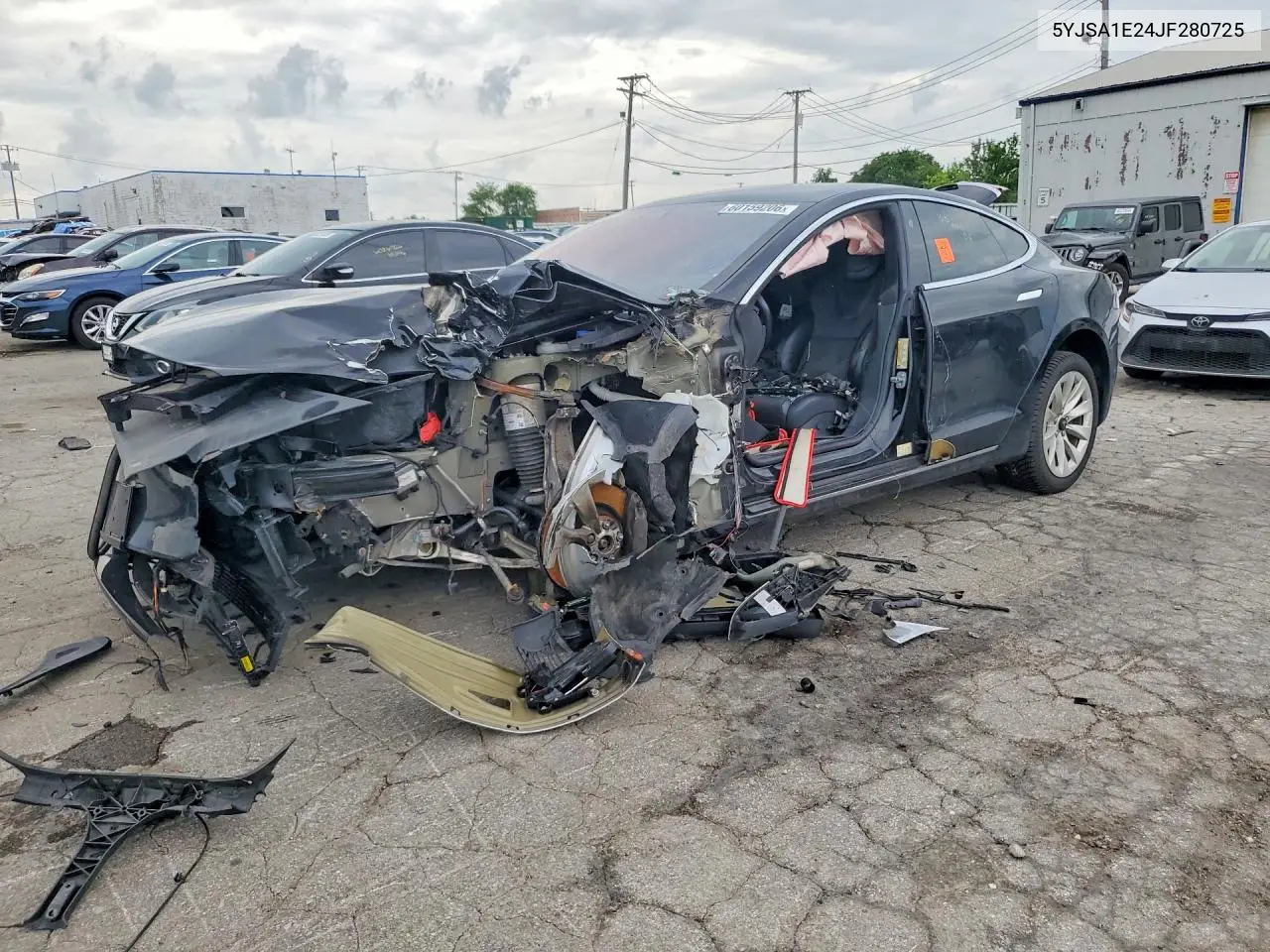 2018 Tesla Model S VIN: 5YJSA1E24JF280725 Lot: 60159206