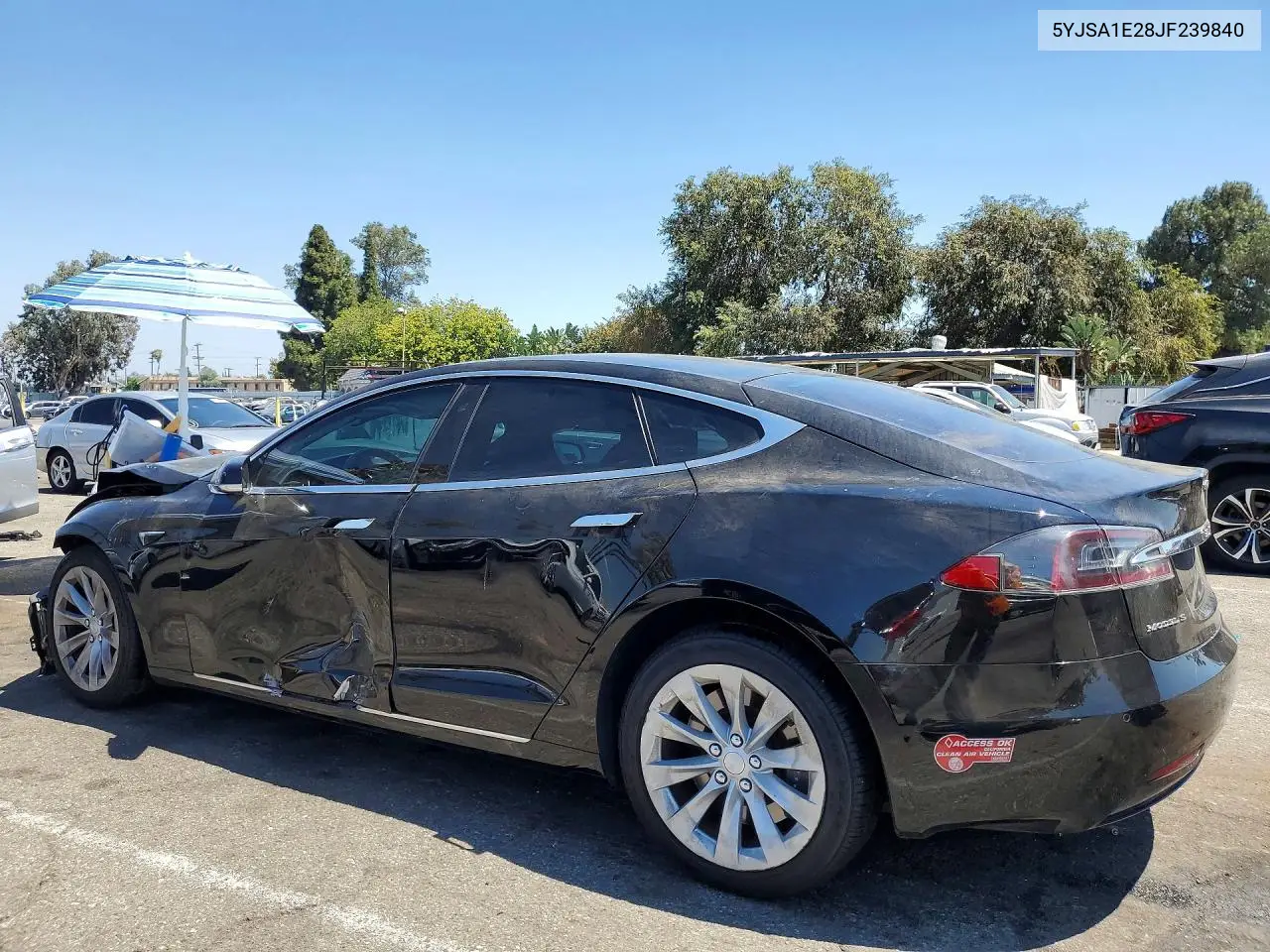 2018 Tesla Model S VIN: 5YJSA1E28JF239840 Lot: 60255876