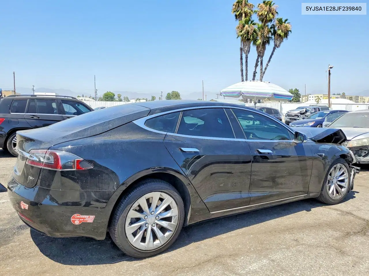 2018 Tesla Model S VIN: 5YJSA1E28JF239840 Lot: 60255876