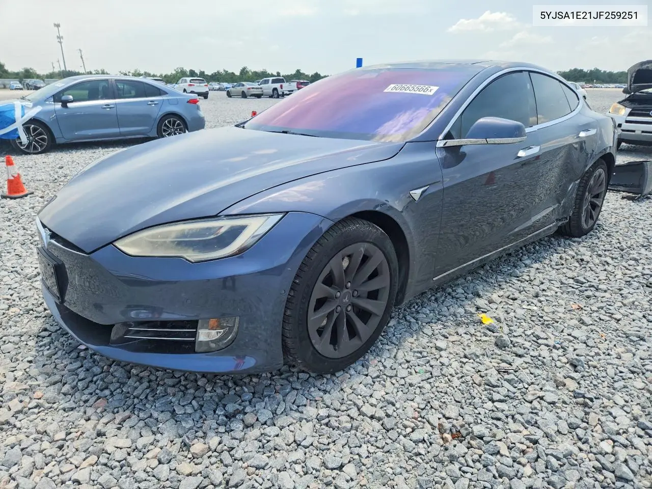 2018 Tesla Model S VIN: 5YJSA1E21JF259251 Lot: 60665566