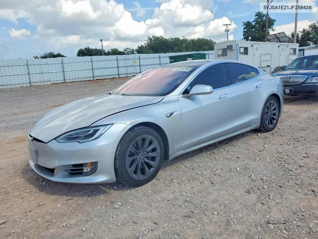 2018 Tesla Model S VIN: 5YJSA1E21JF258438 Lot: 60786206
