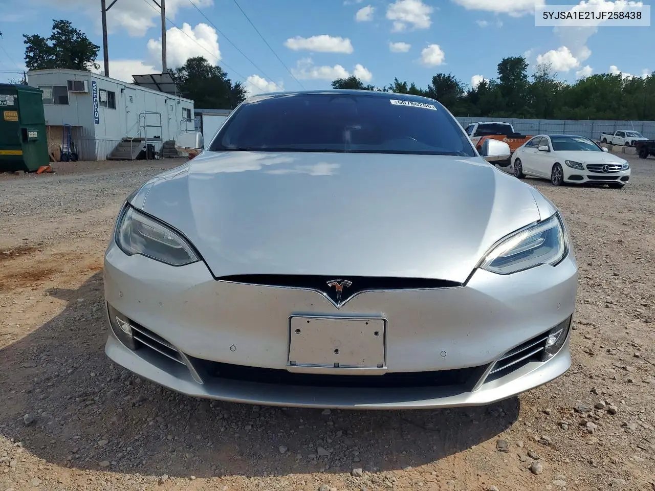 2018 Tesla Model S VIN: 5YJSA1E21JF258438 Lot: 60786206