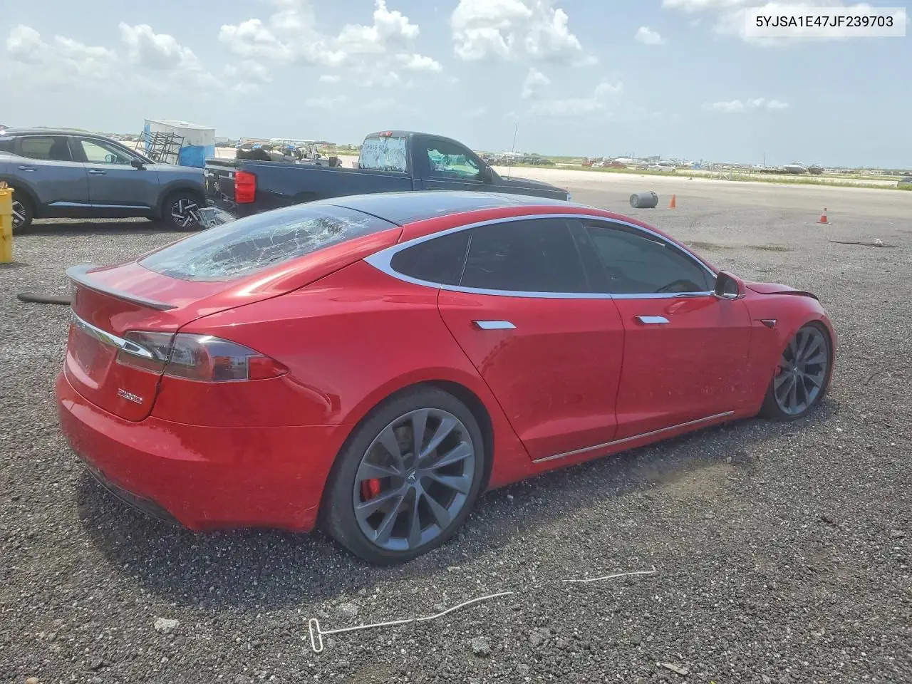 2018 Tesla Model S VIN: 5YJSA1E47JF239703 Lot: 60870116